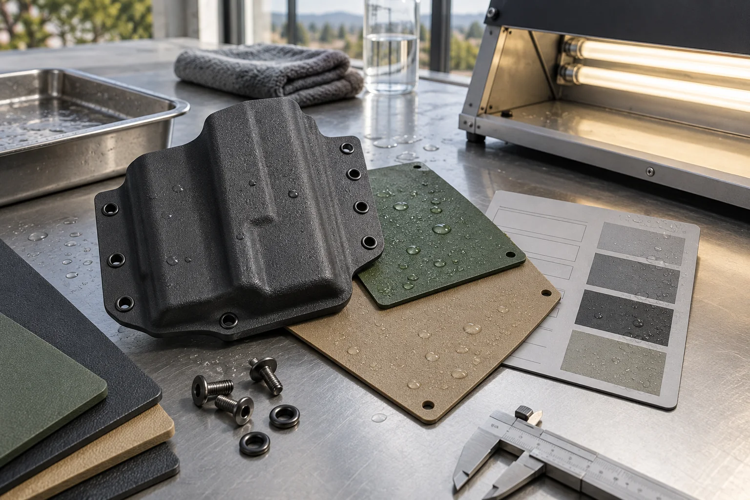 Outdoor KYDEX Equipment Carriers: UV, Heat and Weatherability Guide