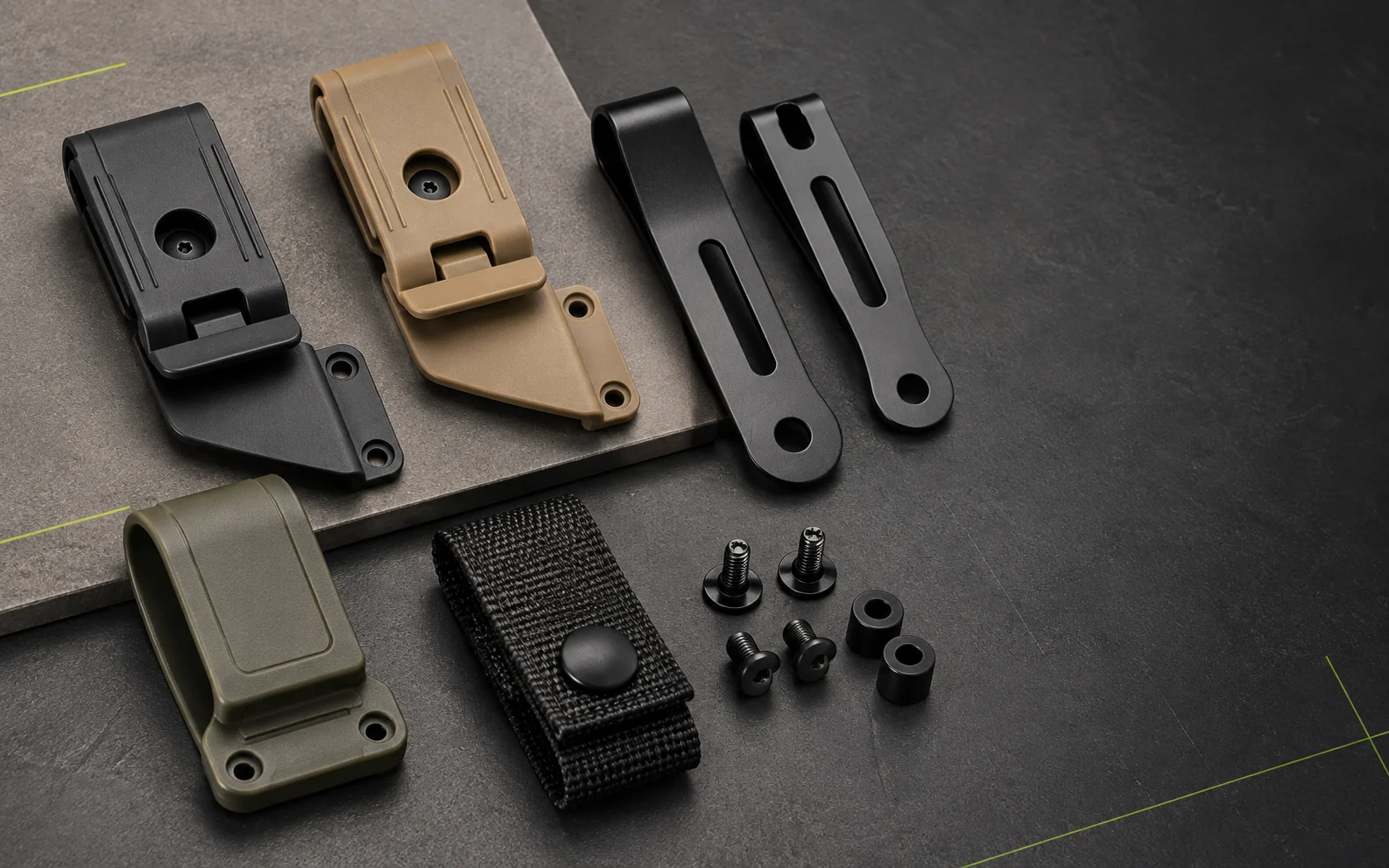Belt clips & attachments for OEM molded carry systems