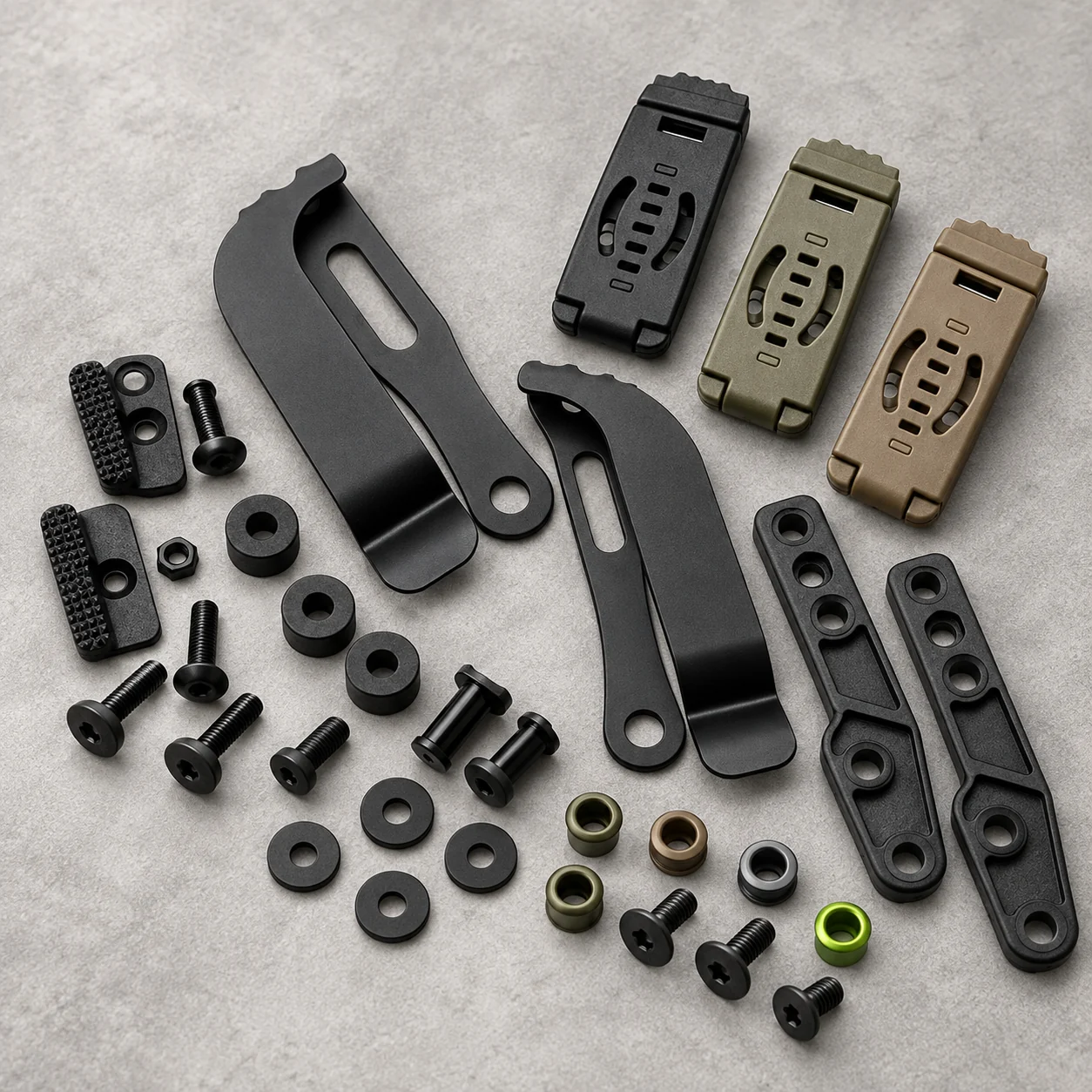Holster hardware for OEM molded carry systems